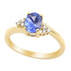 Bague en or et Tanzanite AAA