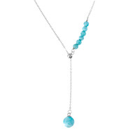 Collier en argent et Larimar