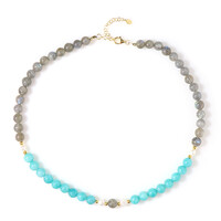 Collier en argent et Amazonite (Riya)