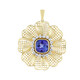 Pendentif en or et Tanzanite AAA (Ornaments by de Melo)