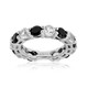 Bague en argent et Spinelle noir