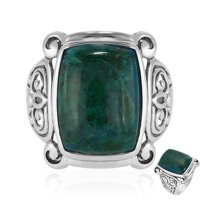 Bague en argent et Chrysocolle (Art of Nature)