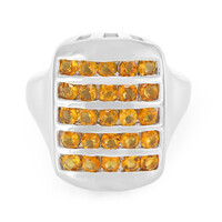 Bague en argent et Citrine