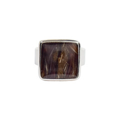 Bague en argent et Agate prairies