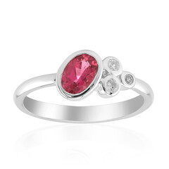 Bague en argent et Tourmaline rose du Brésil  (Pallanova)