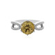 Bague en argent et Zircon jaune