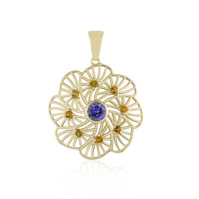 Pendentif en or et Tanzanite AAA (Ornaments by de Melo)