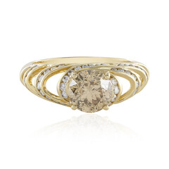 Bague en or et Diamant champagne I2 (de Melo)