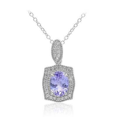 Collier en argent et Tanzanite