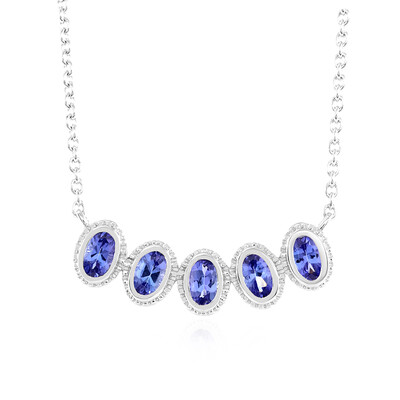 Collier en argent et Tanzanite