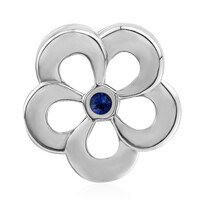 Charm en argent et Saphir bleu