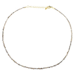 Collier en argent et Diamant champagne