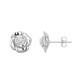 Boucles d'oreilles en argent et Topaze blanche