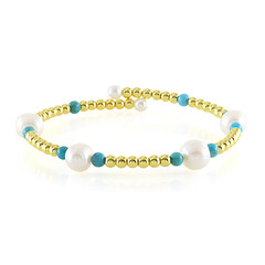 Bracelet en acier et Turquoise (Riya)