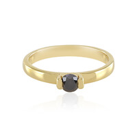 Bague en argent et Diamant noir