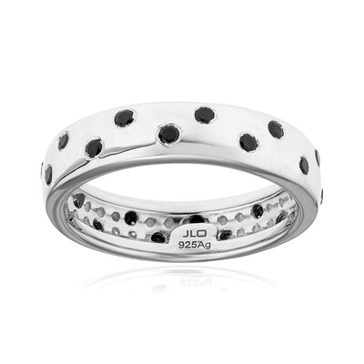 Bague en argent et Spinelle noir