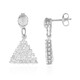 Boucles d'oreilles en argent et Topaze blanche