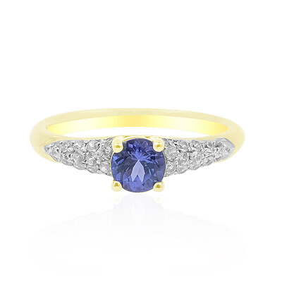 Bague en or et Tanzanite AAA (de Melo)