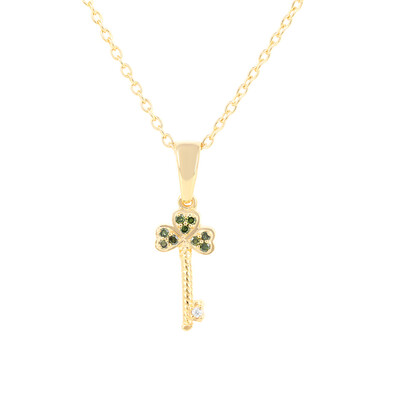 Collier en argent et Diamant vert I3