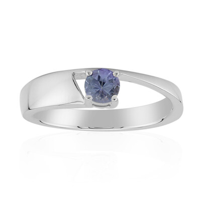 Bague en argent et Tanzanite non chauffée (Pallanova)