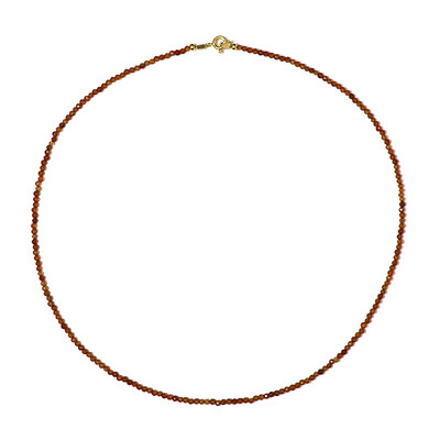 Collier en argent et Grenat Hessonite