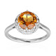 Bague en argent et Citrine