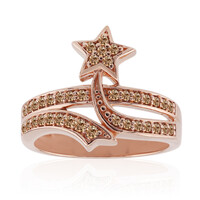 Bague en or et Diamant rose de France SI1 d'Argyle 