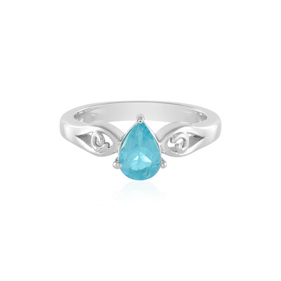 Bague en argent et Apatite bleue