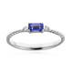 Bague en or et Tanzanite AAA