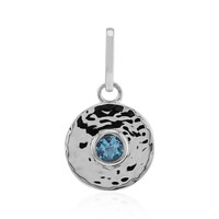 Pendentif en argent et Topaze bleu Suisse (Pallanova)