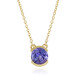 Collier en argent et Tanzanite