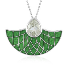 Collier en argent et Améthyste verte (Adela Silber)