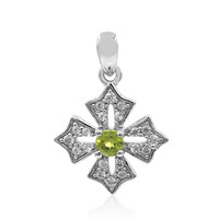 Pendentif en argent et Vésuvianite