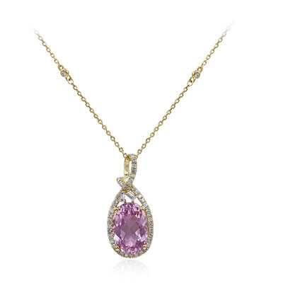 Collier en or et Kunzite (CIRARI)