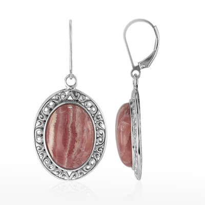 Boucles d'oreilles en argent et Rhodochrosite (Art of Nature)