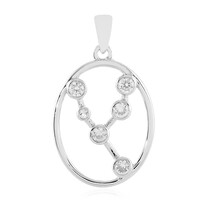 Pendentif en argent et Zircon (taureau)