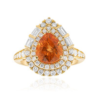 Bague en or et Grenat mandarine (CIRARI)