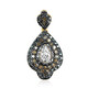 Pendentif en argent et Diamant Cognac PK