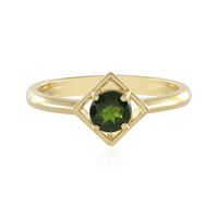 Bague en argent et Diopside de Russie