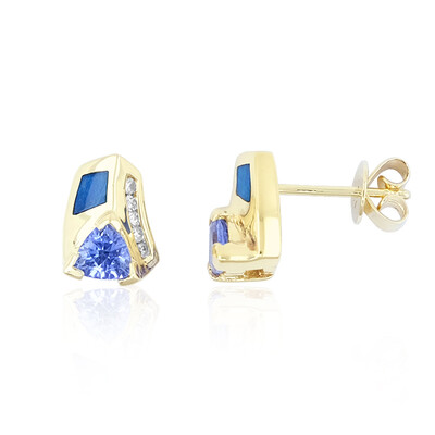 Boucles d'oreilles en or et Tanzanite