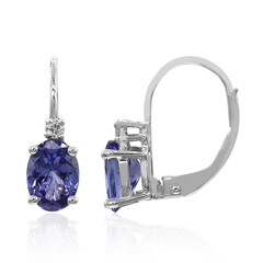 Boucles d'oreilles en or et Tanzanite AAA