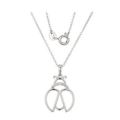 Collier en argent et Diamant I3 (I)