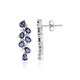 Boucles d'oreilles en argent et Iolite