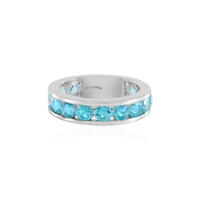 Bague en argent et Topaze Paraiba