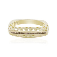 Bague en or et Diamant champagne I2 (Ornaments by de Melo)