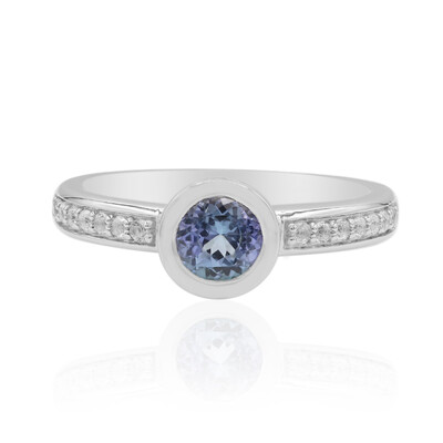 Bague en argent et Tanzanite non chauffée