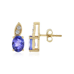 Boucles d'oreilles en or et Tanzanite