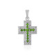 Pendentif en argent et Diopside de Russie