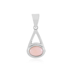 Pendentif en argent et Opale rose