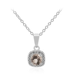 Collier en argent et Morganite